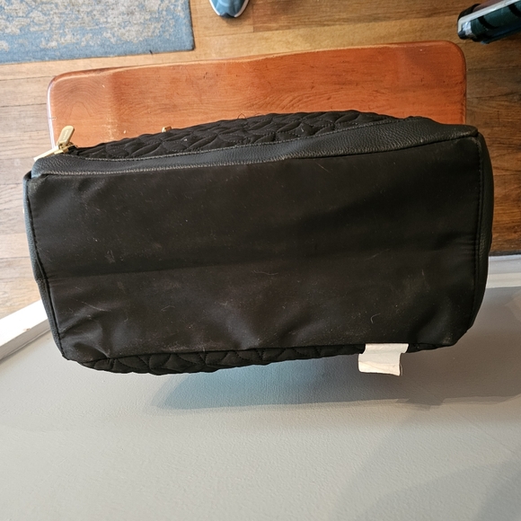 BananaFish Black Quilted Pumping Diaper Bag Gold Toned Hardware - Picture 11 of 15